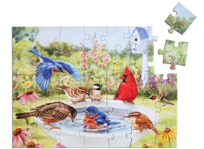 Puzzle Relish 35 elementów Ptasia Kąpiel dla seniora